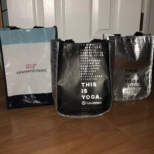 Lululemon and vineyard vines bags!!!